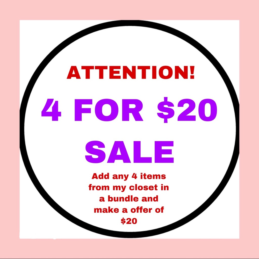 4 FOR $20 JEWELRY SALE!!!